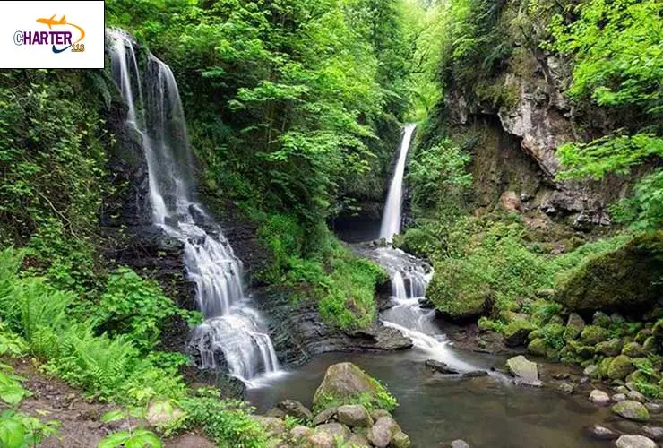 آبشار ماهی مشو لنگرود 