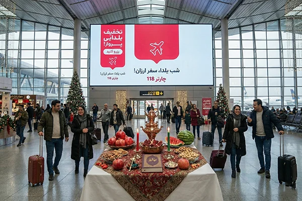 بلیط هواپیما یلدا