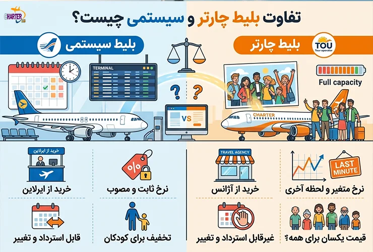 پرواز چارتر یا سیستمی