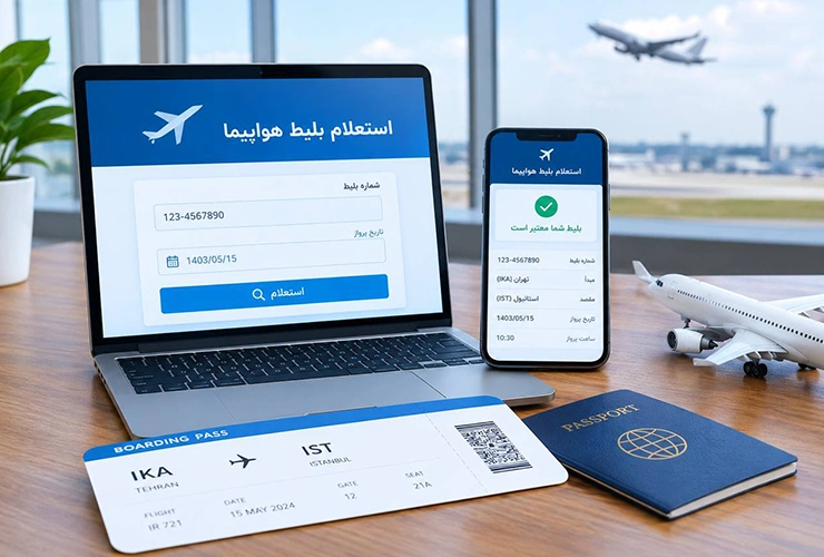 استعلام بلیط هواپیما با کد ملی و شماره واچر تمامی ایرلاین‌ها