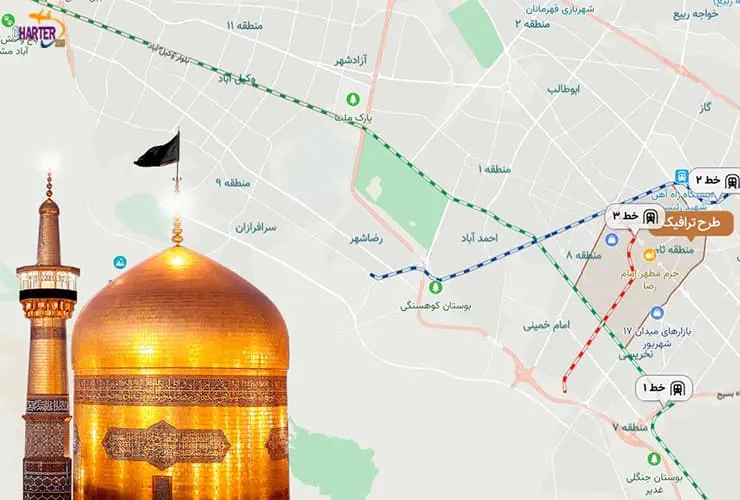فاصله مسافرخانه تا حرم